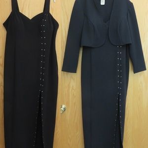 Onyx Night by Wendye Chaitin Evening Gown & Jacket